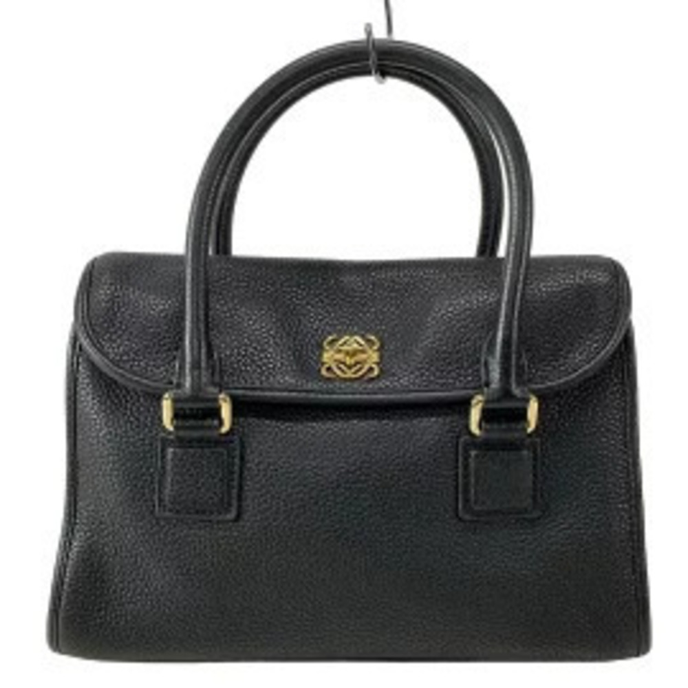Loewe Alamo Handbag Black Leather